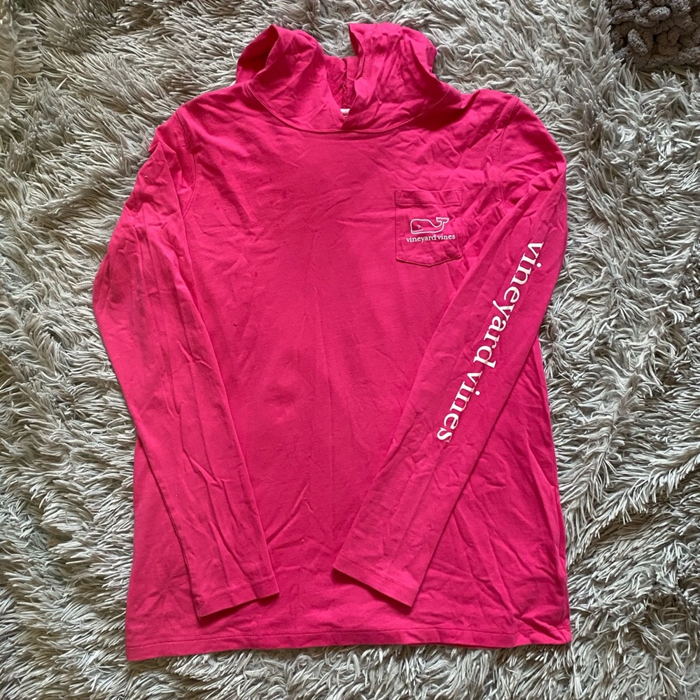 Vineyard vines girls long sleeve tee-hooded